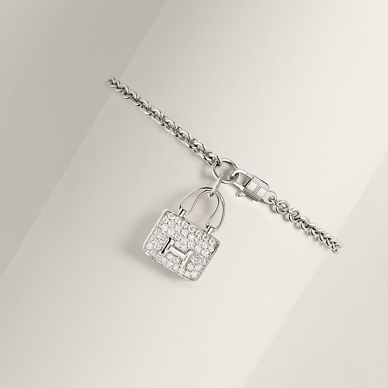 Hermes constance deals necklace white gold